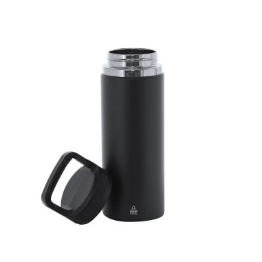 Bidón inox reciclado 550 ml mosquetón BPA free