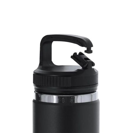 Bidón inox reciclado 550 ml mosquetón BPA free