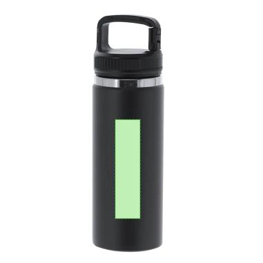 Bidón inox reciclado 550 ml mosquetón BPA free