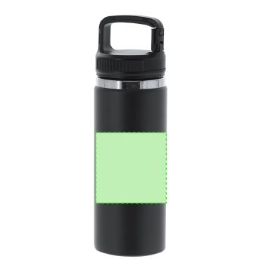 Bidón inox reciclado 550 ml mosquetón BPA free