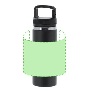 Bidón inox reciclado 550 ml mosquetón BPA free