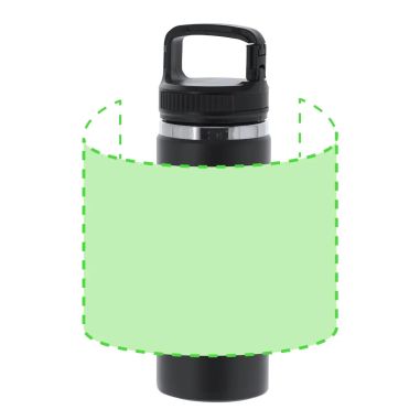 Bidón inox reciclado 550 ml mosquetón BPA free