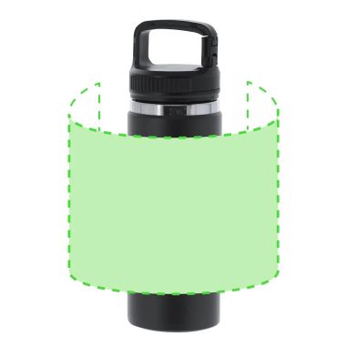 Bidón inox reciclado 550 ml mosquetón BPA free