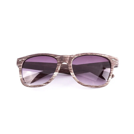 Gafas de sol UV400 con montura efecto madera