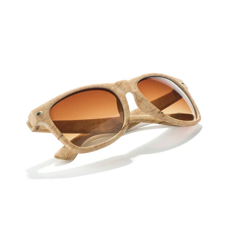 Gafas de sol UV400 con montura efecto madera
