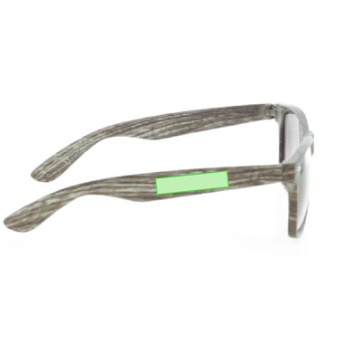 Gafas de sol UV400 con montura efecto madera