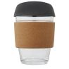 Vaso borosilicato 360 ml corcho tapa silicona LFGB kraft - Imagen 7