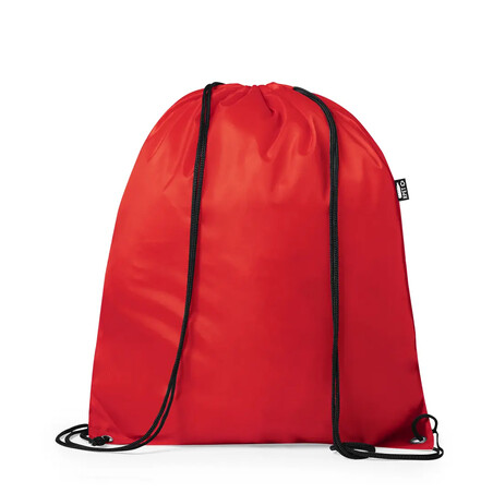 Mochila saco de cuerdas roja