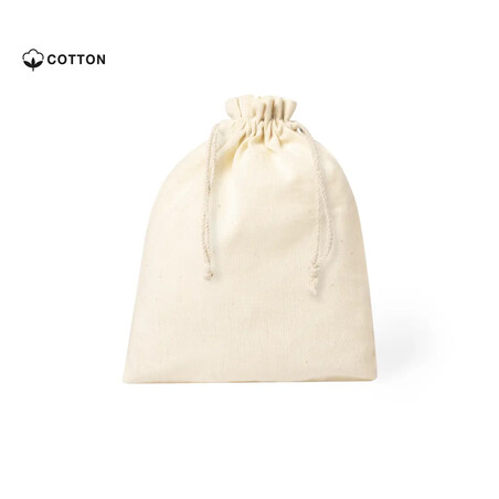 Bolsita de algodón 105 g/m² con cordón 21 x 15 cm