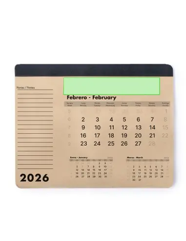 Alfombrilla Calendario Personalizado Ecológico...