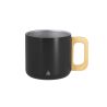 Taza acero inox reciclado 400 ml asa madera - Imagen 6