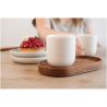 Juego de Originalhome compuesto por una bandeja ovalada de madera y una taza de cerámica de 150 ml Ecológica Personalizada 61264 - Imagen 2