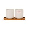 Juego de Originalhome compuesto por una bandeja ovalada de madera y una taza de cerámica de 150 ml Ecológica Personalizada 61264 - Imagen 6