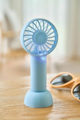 Ventilador mano ABS 600 mAh USB-C soporte plegable