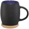 Taza cerámica mate 400 ml base madera posavasos 10.4 cm - Imagen 14