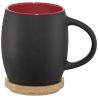 Taza cerámica mate 400 ml base madera posavasos 10.4 cm - Imagen 20