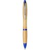 Bolígrafo bambú tinta azul clic clip cromado ABS - Imagen 27