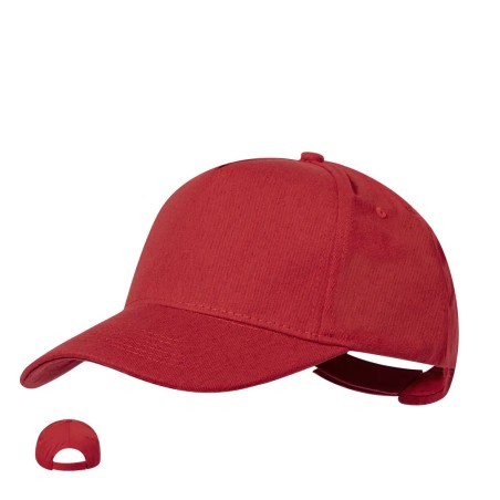 Gorra 5 paneles de algodón reciclado y RPET