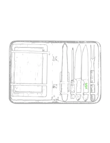 Set Barbacoa Personalizado Ecológico 81112
