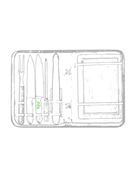 Set Barbacoa Personalizado Ecológico 81112