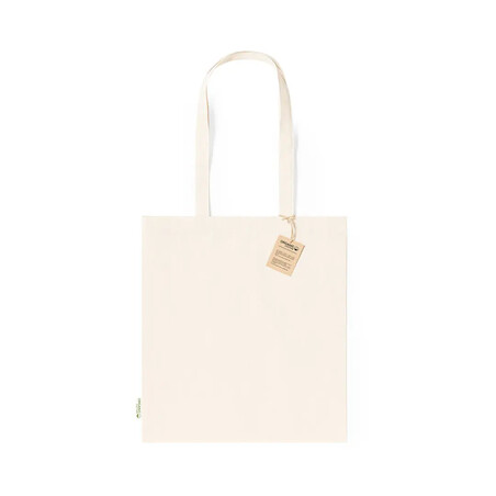 Tote bag algodón orgánico 180 g/m² con asas 70 cm