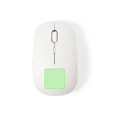Ratón inalámbrico de caña de trigo ergonómico