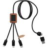 Cable cargador 5 en 1 40W RPET estuche bambú - Imagen 14