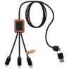 Cable cargador 5 en 1 40W RPET estuche bambú - Imagen 15