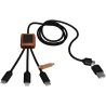 Cable cargador 5 en 1 40W RPET estuche bambú - Imagen 16