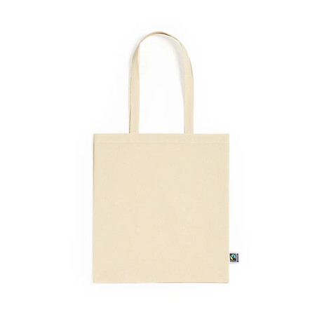 Tote bag algodón Fairtrade 180 g/m² con fuelle