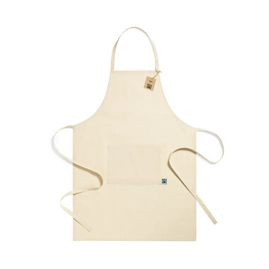 Delantal de algodón Fairtrade 180 g/m²