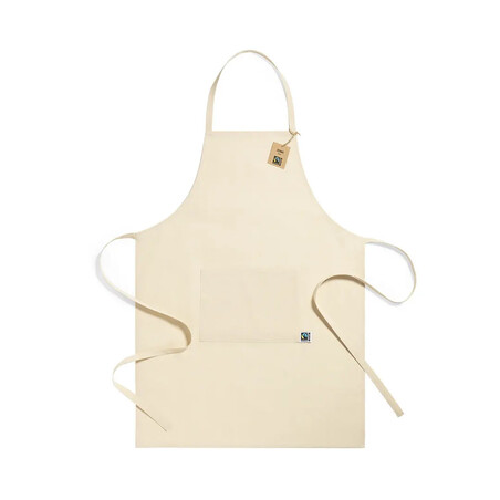 Delantal de algodón Fairtrade 180 g/m²