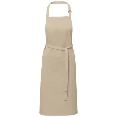Delantal sarga 240 g/m2 tira cuello ajustable 2 bolsillos