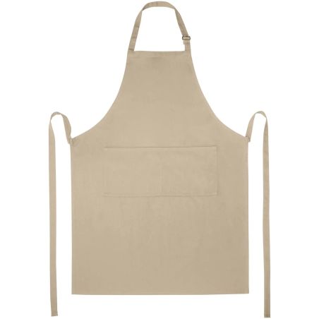 Delantal sarga 240 g/m2 tira cuello ajustable 2 bolsillos