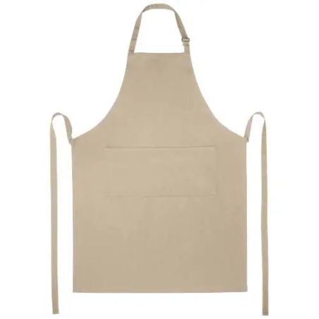 Delantal sarga 240 g/m2 tira cuello ajustable 2 bolsillos