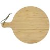 Tabla cortar bambú redonda 30,5 cm mango 8 cm - Imagen 32