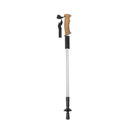 Bastón plegable aluminio corcho FSC 135 cm punta goma