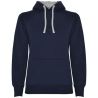 Sudadera capucha bicolor entallada mujer pulgares - Imagen 80