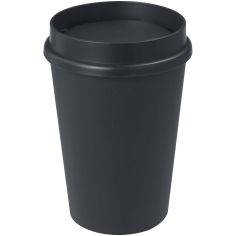 Vaso 300 ml tapa 360° 25% caña azúcar BPA free kraft