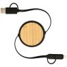 Cable retráctil 5 en 1 45W reciclado bambú - Imagen 19