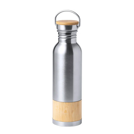 Bidón acero inox 800 ml franja bambú