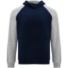 Sudadera capucha bicolor infantil raglán canguro - Imagen 34