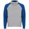 Sudadera capucha bicolor infantil raglán canguro - Imagen 43