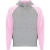 Sudadera capucha bicolor infantil raglán canguro - Imagen 46
