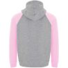 Sudadera capucha bicolor infantil raglán canguro - Imagen 48