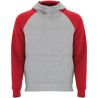 Sudadera capucha bicolor infantil raglán canguro - Imagen 58