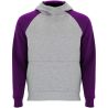 Sudadera capucha bicolor infantil raglán canguro - Imagen 62