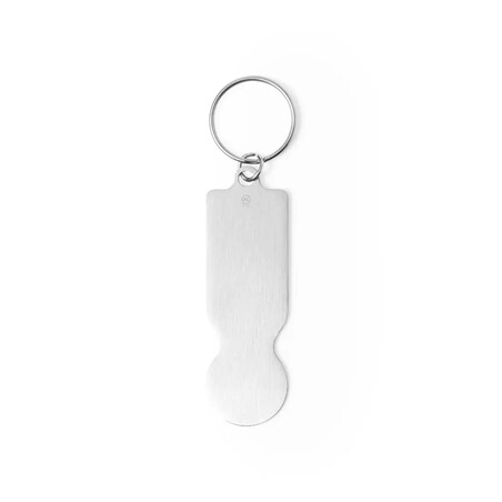 Llavero moneda de aluminio reciclado