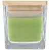 Vela perfumada cuadrada en vidrio con tapa de bambú, 40 g - Imagen 25