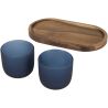 Set bandeja acacia y 2 vasos vidrio 200 ml - Imagen 16